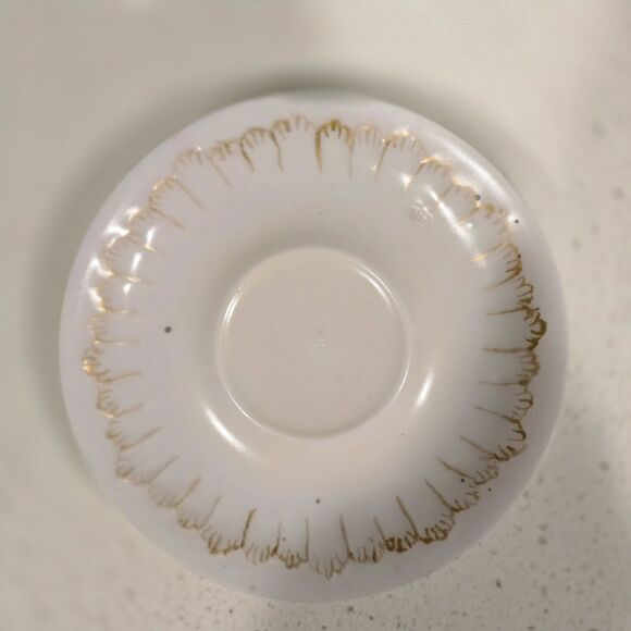 Limoges France Demitasse Cup & Saucer Hand Painted Gold c.1900 - Picture 11 of 12